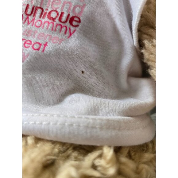 Build-A-Bear Curly Bear‎ 2012 Plush Pink Bows Mom Mother Valentines Heart Gift - Picture 4 of 7